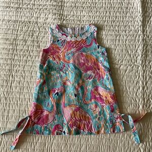 Lilly Pulitzer Peel and Eat Flamingo Dress - 3T